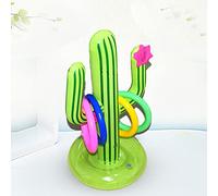 Fdit Juego de Anillo de Inflable con Boquilla de Válvula Doble, Diseño a Prueba de Fugas para Interacción Entre e Hijos Al Aire Libre