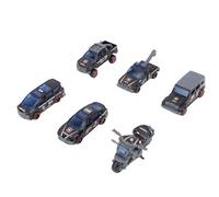 Fdit Juego de Coches de Juguete de Metal a Escala 1:64 Construcción de Aleación Resistente Ideal para Coleccionistas de Niños y Adultos Esquemas de Colores Clásicos (Tipo 3)