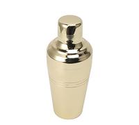 Fdit Juego de Coctelera de Acero Inoxidable de 24 Oz, Kit de Coctelería para el Hogar, Kit de Barman Profesional, Herramientas de Barra con Colador Incorporado para Bebidas Mixtas, (GOLD)