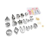 Fdit Juego de Cortadores de Arcilla Polimérica, Cortadores de Pendientes de Arcilla de Acero Inoxidable con Cuchilla Afilada para la Creación de Joyas, Proyectos de Arte, Uso