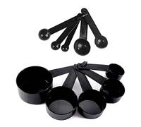 Fdit Juego de Cucharas Medidoras, 10 Piezas de PP, Cucharas Medidoras para Repostería con Mangos Cómodos y Escala Clara, para Utensilios de Cocina y Cocina.