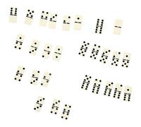 Fdit Juego de dominó, Rompecabezas Clásico, dominó Iluminador para Niños y Niñas, Juego de Fiesta, 28 Piezas de Aminoplásticos para 2-4 Jugadores, Diversión en Interiores y Exteriores