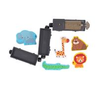Fdit Juego de Granja de Animales, Juguete Educativo de Motor Fino, Magnético Eléctrico para Niños Pequeños, Material ABS de Calidad (Gris Oscuro)