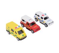 Fdit Juego de Juguetes para Vehículos de Emergencia, Modelo de Coche de Ambulancia con Camión de Bomberos de Aleación Exquisita para Niños, Modelo de Coche Extraíble para Juegos