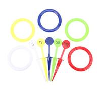 Fdit Juego de Lanzamiento de Anillos de Plástico para la Interacción Entre e Hijos de Pastizales de Playa Que Promueve la Coordinación Ojo-Mano