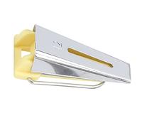 Fdit Juego de Máquina para Hacer Cinta Al Bies, Herramienta de Encuadernación de Acero Inoxidable con 5 Tamaños de Tela para Bricolaje, Acolchado, Dobladillo, Manualidades Domésticas (12 mm amarillo)