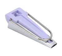 Fdit Juego de Máquina para Hacer Cinta Al Bies, Herramienta de Encuadernación de Acero Inoxidable con 5 Tamaños de Tela para Bricolaje, Acolchado, Dobladillo, Manualidades Domésticas (9mm morado)