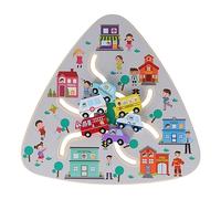 Fdit Juego de Mesa de Madera para Niños, Mejora el Pensamiento Lógico y la Fuerza Física, Juguete Interactivo Que Fortalece el Vínculo Entre e Hijos. (Juego de posicionamiento de trafico)