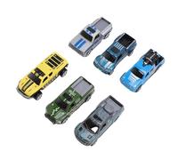 Fdit Juego de Modelos de Coches de Juguete para Niños, Colección de Juguetes de Aluminio y Plástico Vintage Realista, 6 uds.