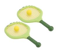 Fdit Juego de Raqueta de Tenis de Bádminton de Plástico Interactivo para Juego Activo, para Uso en Interiores y Exteriores, Adecuado para Familias y Jardines de Infancia