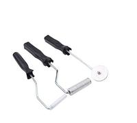 Fdit Juego de Rodillo de Fibra de Vidrio para Pala, Herramienta de 3 Piezas de Rodillo de Fibra de Vidrio Laminado de Burbujas Kit para reparación de bañera o