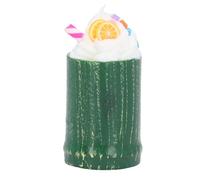 Fdit Juego de Taza para Helado en Miniatura Multifuncional para Decoración del Hogar, Exquisita Casa de Muñecas, Taza para Helado, 10 Uds. (Rebanadas de Fruta)