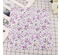 Fdit Juego de Telas de Artesanía de Bricolaje de Algodón Premium para una Elegante Billetera de Tapa de Almohada [7pcs] para Amantes de la Artesanía Lila (50 * 50cm)