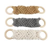 Fdit Juego de Toallero de macramé Tejido a Mano, 3 Piezas, para Cocina, Baño, Hotel