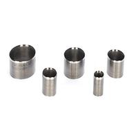 Fdit Juego de Troqueles Perforadores de Cuero, 5 Piezas de Herramienta de Estampado de Cuero de Acero con Alto Contenido de Carbono con 5 Moldes de Diferentes Tamaños, para