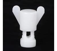 Fdit Juego de Tuercas de Tornillo para Granja, Fijación de Equipos de Ventanas de Ventilación de Plástico ABS con 100 Piezas Blancas, 20 Piezas Rojas para Jaulas de Pollos, Accesorios (Blanco 100PCS)