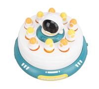 Fdit Juego Interactivo de Rompecabezas de Mano de Astronauta Emergente Giratorio con 2 Cestas de Captura para Diversión Familiar y Desarrollo Cuando Se Juega en Casa - Construcción de ABS (Green)