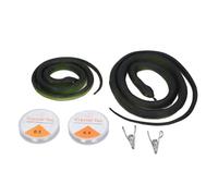 Fdit Juego Realista de Broma de Serpiente con Cuerda de Clamp/Holder para Regalo de Utilería de Amigos, Material de Goma Seguro para Fiestas y Bromas, 2 Serpientes y Clips