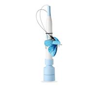 Fdit Juguete Automático para Varita de Gato, Base de Ventosa, Mariposas Giratorias de 360 Grados, Juguete Interactivo para Gatos Recargable por USB con 2 Modos Inteligentes para (Recargable)