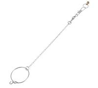 Fdit Juguete de Loro Tobillera de Pájaro de Acero Inoxidable para Loro Aves Cadena de pie + Anillo Juguetes para Aves Loro Mascotas Aves(4.5mm)