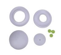 Fdit Juguete de Pelota de Plástico para Gatos, Diseño Giratorio único, Ejercicio Mejorado para el Hogar, Estructura Antimordeduras para Gatitos (Gris Claro)