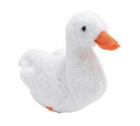 Fdit Juguete de Peluche de Pato Lindo y Suave, Cómodo para Todas Las Edades, Animal de Peluche Simulado para Niños y Adultos, Muñeco de Suave de Pato Adorable de 11,8 Pulgadas (White)