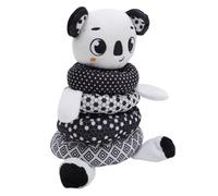 Fdit Juguete de Peluche Suave con Anillo Apilable para bebé, Diseño Colorido para la Percepción Visual, Mejora el Desarrollo Cognitivo, Promueve la Exploración, 1 Juguete Apilable para bebé