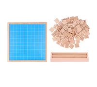 Fdit Juguete de Tablero de Conteo Matemático, Juego de Aprendizaje Educativo para Niños, Enseña a Contar del 1 Al 100, Adecuado para Preescolar y Escuela Primaria, Material de Madera