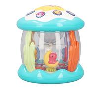 Fdit Juguete de Tambor Ligero con Música para Niños con Diseño Giratorio Material Plástico Seguro para el Desarrollo del Talento Musical del bebé, Adecuado para Bebés de 12 Meses