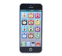 Fdit Juguete de Teléfono de Aprendizaje, Teléfono Educativo para Niños Pequeños con Música y Sonidos para Niños de 18 Meses o Más, Juguete de Viaje de Desarrollo Temprano, para (Black)