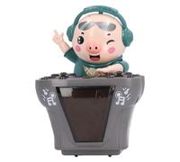 Fdit Juguete Electrónico Interactivo del Cerdo del Baile, con Estilo DJ y Luz de Disco Giratoria Automática para Niños