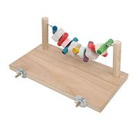 Fdit Juguete Masticable para Hámster con Dientes de Madera Natural, Piedra para Moler, con Diseño Antimordeduras y Coloración Segura para Mascotas Pequeñas, Hámster, Chinchilla,