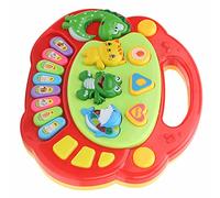 Fdit Juguete Musical para bebé con Patrón de Animales de Dibujos Animados Lindo, Juguete Musical Educativo para Niños Pequeños con Luz, de Teclado para Aprender Educación/modo de Ritmo, Plástico 7.1