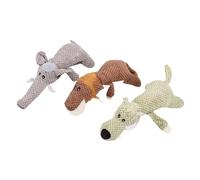 Fdit Juguete para Masticar con Sonido de Cachorro, Tela con Estampado de Piña, Juguete para Perro con Diseño de Triple Costura y Chirriador Sólido para Cachorros y Perros Pequeños