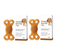 Fdit Juguete para Masticar para Perros, 2 uds., Compuesto de Madera y Plástico, Hueso para Dentición de Cachorros, Palo Masticable Reutilizable Seguro para Mascotas para Entrenamiento (2PCS)