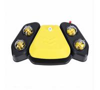 Fdit Juguete Rociador para Perros, Fuente de Agua Activada con Patas para Exteriores con Conexión de Manguera para Jardín, Refrigeración de Mascotas y Diversión para el Baño (Yellow)