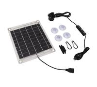 Fdit Kit Bomba Agua Solar Panel 20W, Bomba Sumergible 800L/h Elevación 5m