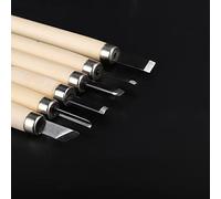 Fdit Kit de 6 Cuchillos y Cinceles para Tallar Madera, Hojas de Acero de Alta Resistencia con de Madera y Estuche de Almacenamiento, para Trabajos de Carpintería Básicos detallados.