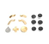 Fdit Kit de Accesorios de Paletas de Joystick de Metal para Controlador One Series 2, Joysticks de Repuesto de para Juegos Personalizados, Mod de Metal de Gamepad Duradero (GOLD)
