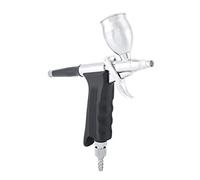 Fdit Kit de Aerógrafo de Doble Acción, Aerógrafo de Cobre Profesional con de Seguridad de Bloqueo de Gatillo, para Obras de Arte, Decoración de Pasteles, Pintura Corporal