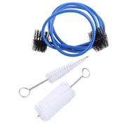 Fdit Kit de Cepillo de Limpieza de Trompetas para Facilitar la Limpieza y Mantenimiento del Cepillo Suave y Duradero, Manija de Metal, Luz Material de Plástico Portátil