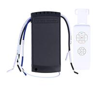 Fdit Kit de Control Remoto para Ventilador de Techo, Control Remoto de lámpara de Ventilador Control Remoto inalámbrico de Velocidad y sincronización de luz 85-265 V