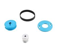 Fdit Kit de Engranajes de Transmisión por Correa RC Silencioso para Automóvil con Control Remoto TT02, Aleación de Aluminio Premium, de Eliminación de Ruido, Fácil Montaje para Entusiastas de RC
