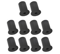 Fdit Kit de Enrutamiento de Cables de Silicona para Protección de Cables Eficiente, Bujes Pasantes para Cableado Limpio, 10 Uds. (Black)