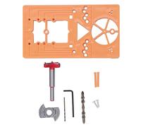 Fdit Kit de Herramientas de Abridor de Bisagra de Carpintería para la Carpintería para la Instalación de la Bisagra de 35 Mm para Principiantes y Diestros Experimentados de Plástico de Acero de
