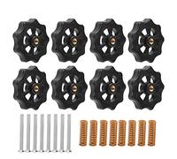 Fdit Kit de Nivel 3D -Printers Fácil de Instalar para CR 10/CR 10s/extremos 3 Diseño Resistente y Permanente de Lecho Cálido Comprende 8 X Componentes de Nivelas, Tuercas y Plumas