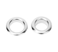 Fdit Kit de Ojales y Remaches de 100 Piezas de 8 Mm, Ojales y Remaches de Metal, de Latón para Ropa, Zapatos, Bolsos, Artesanía de Cuero, Proyecto de Bricolaje (SILVER)