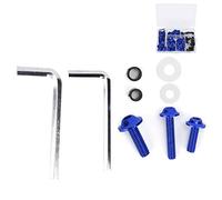Fdit Kit de Perno de Revestimiento Universal de Precisión, Accesorios de Motocicletas Confiables para Todos los Revestimientos, 158 Piezas/set para una Larga Vida útil, Adecuada para Todos los (BLUE)