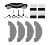 Fdit Kit de Piezas de Reemplazo para Vactidia Nimble T7 T8 Robot Vacú: 1 Cepillo Principal 4 Cepillos Laterales 4 Filtros HEPA 4 Cloths Mop