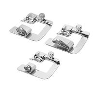 Fdit Kit de Prensatelas de Costura Multifuncional con 3 Accesorios de Acero Inoxidable para Proyectos de Manualidades y Costura